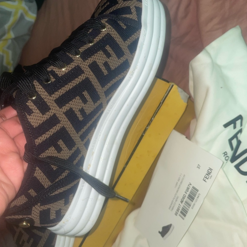 Fendi Rise logo-print flatform